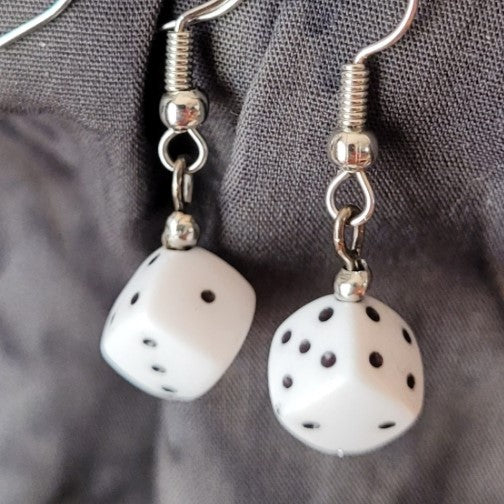 Dice earrings